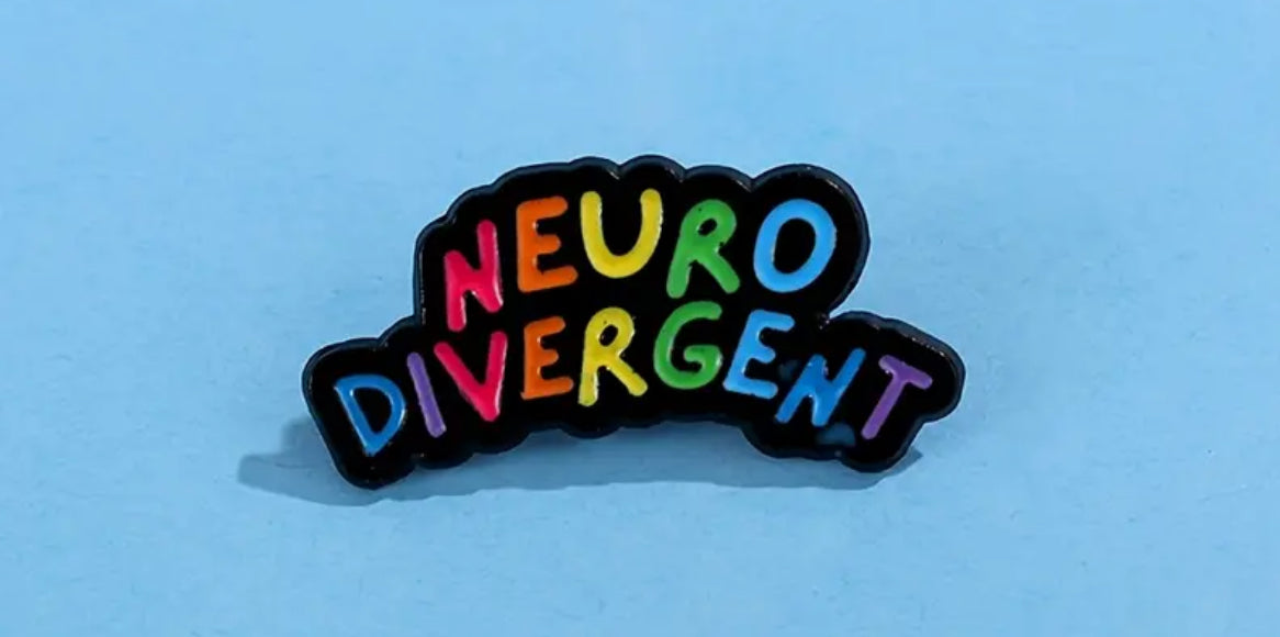 Neurodiverse badges (metal pins)
