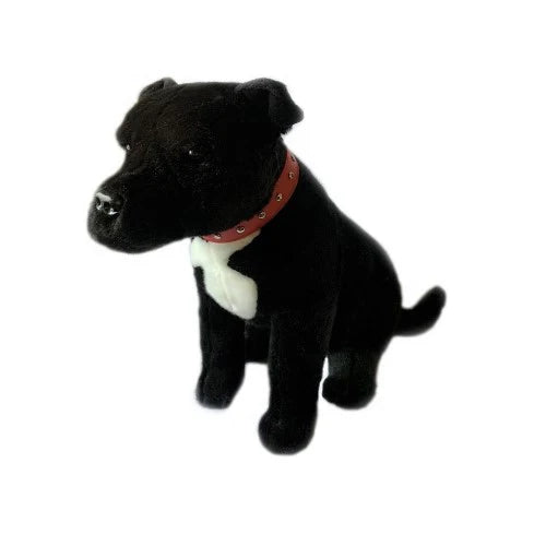 DJ (Staffy - 32cm sitting, black)
