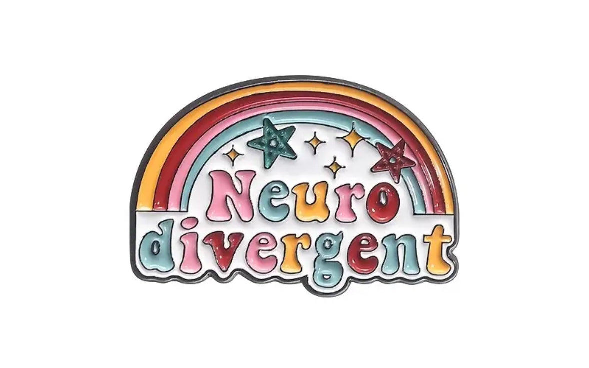 Neurodiverse badges (metal pins)