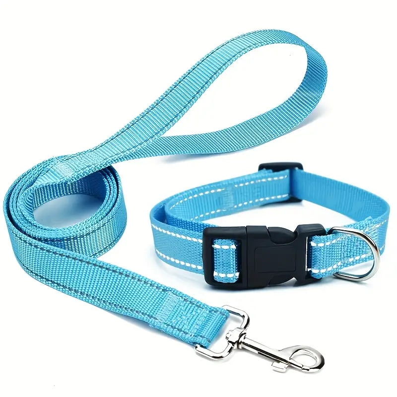 Collar and lead set (2 pce) - many colours