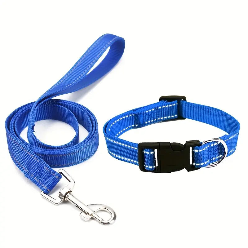 Collar and lead set (2 pce) - many colours