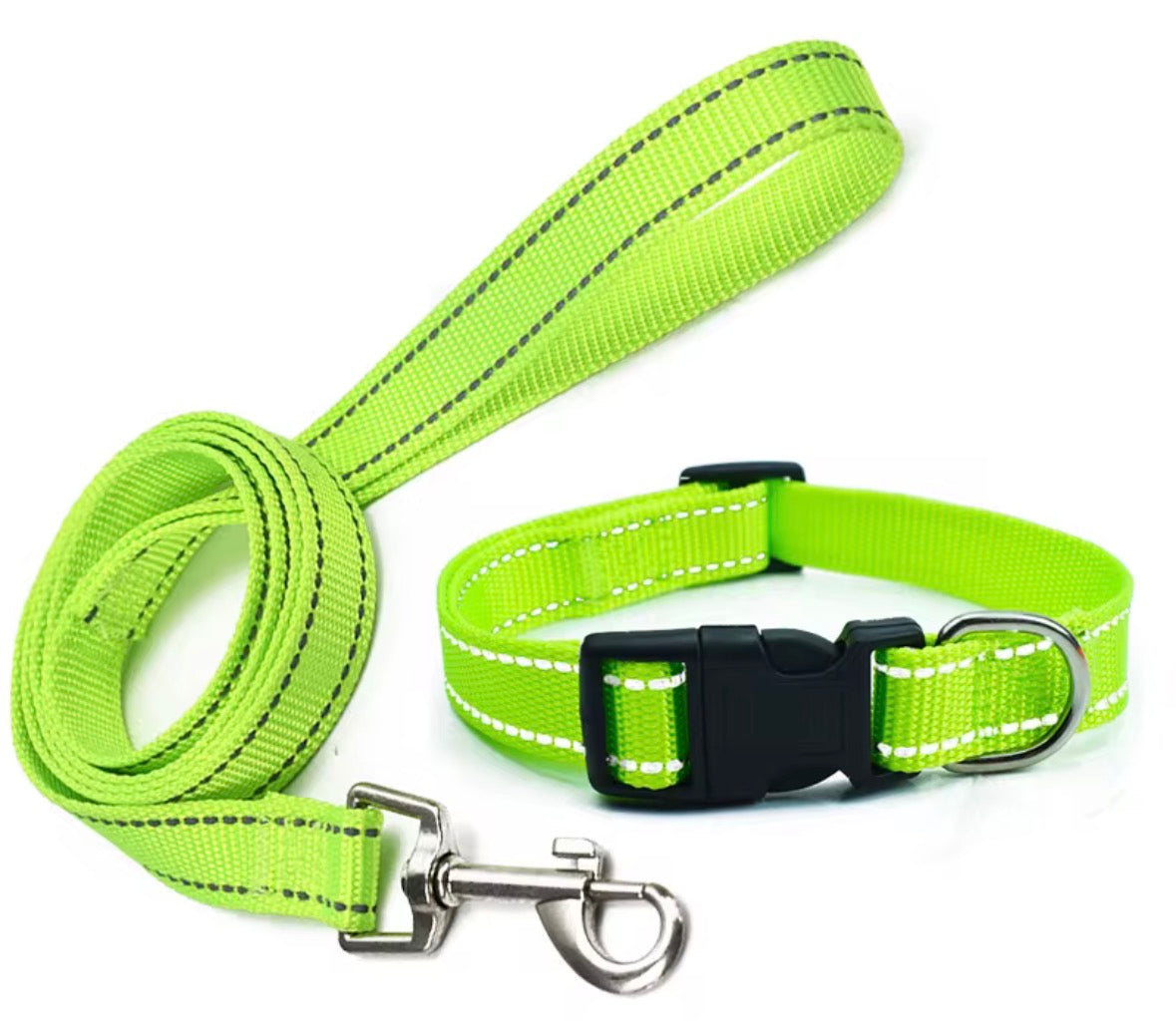 Collar and lead set (2 pce) - many colours