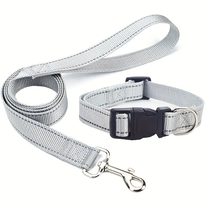 Collar and lead set (2 pce) - many colours