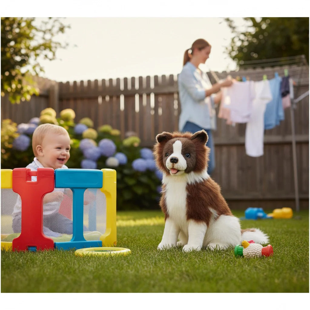 Brandy (Border Collie - Chocolate - 35cm sitting)