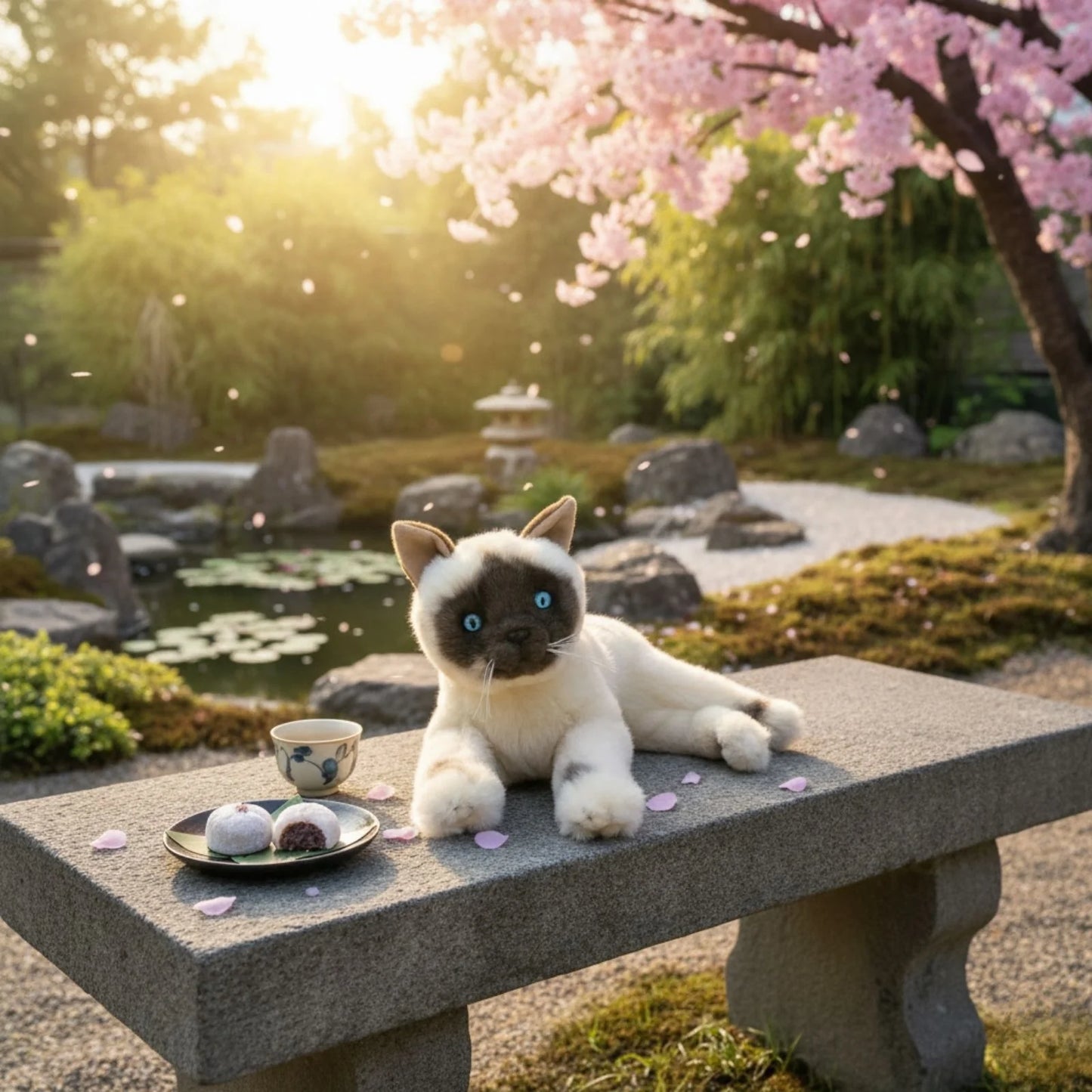 Mia - Burmese Cat - 30cm lying