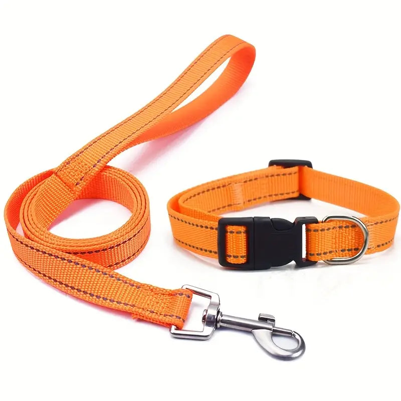 Collar and lead set (2 pce) - many colours