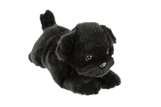 Puddles (Pug - 28cm floppy, black)