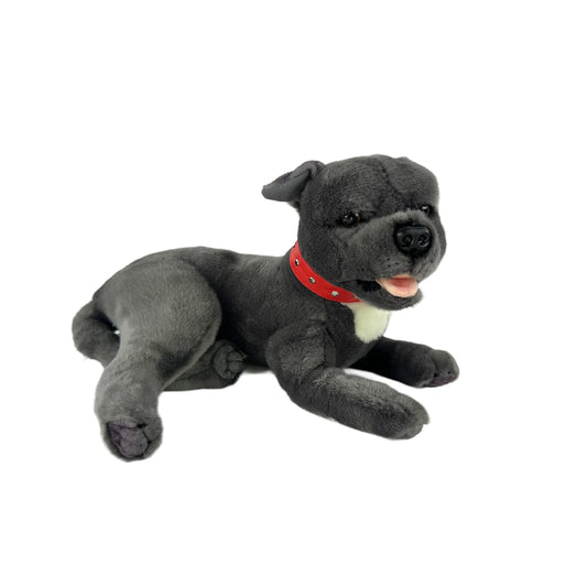Flint (Staffy - 35cm lying, grey)