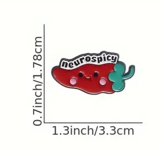 Neurodiverse badges (metal pins)