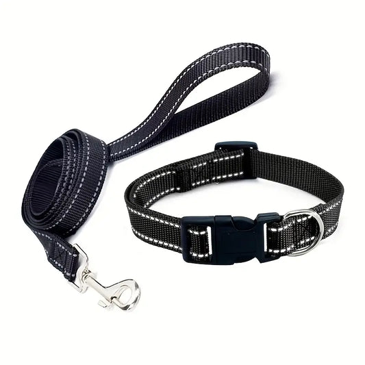 Collar and lead set (2 pce) - many colours