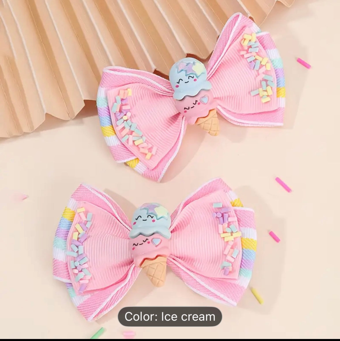 Dessert hair clips (2 pieces)