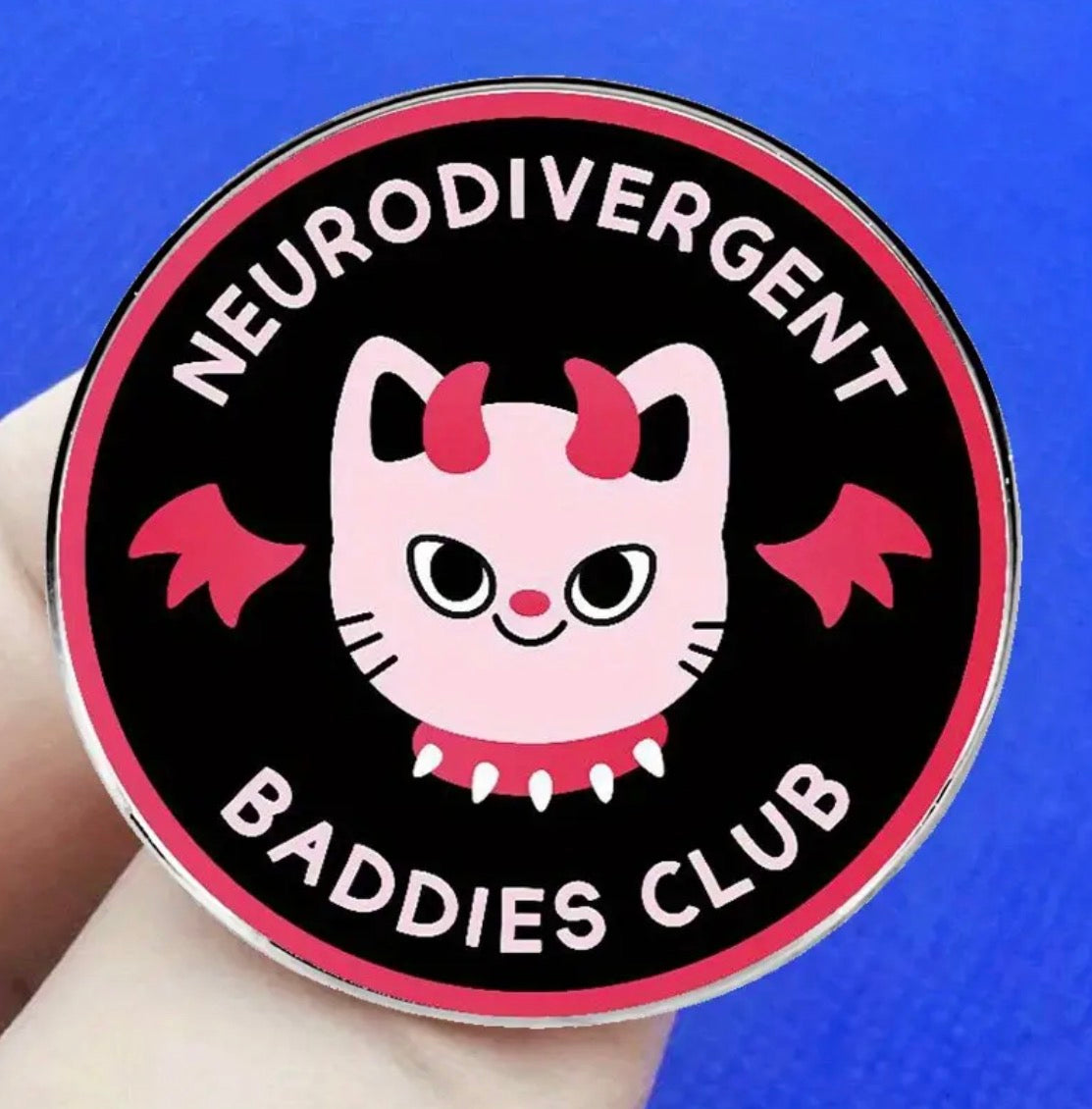 Neurodiverse badges (metal pins)