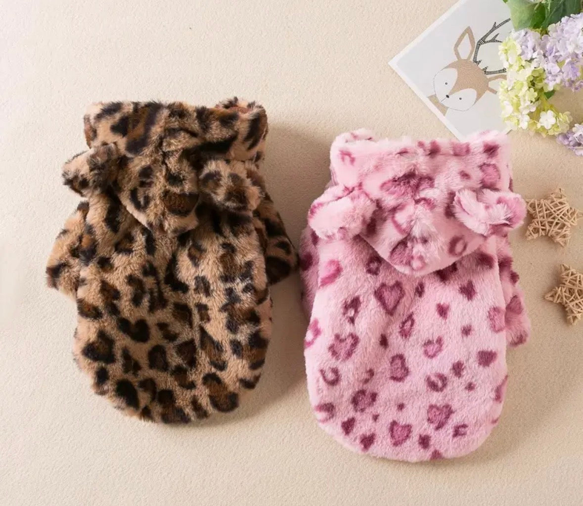 Leopard print hoodie