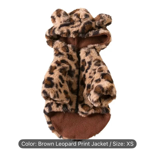 Leopard print hoodie