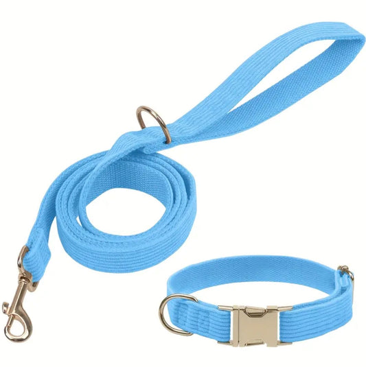 Corduroy Collar and lead set (2 pce)