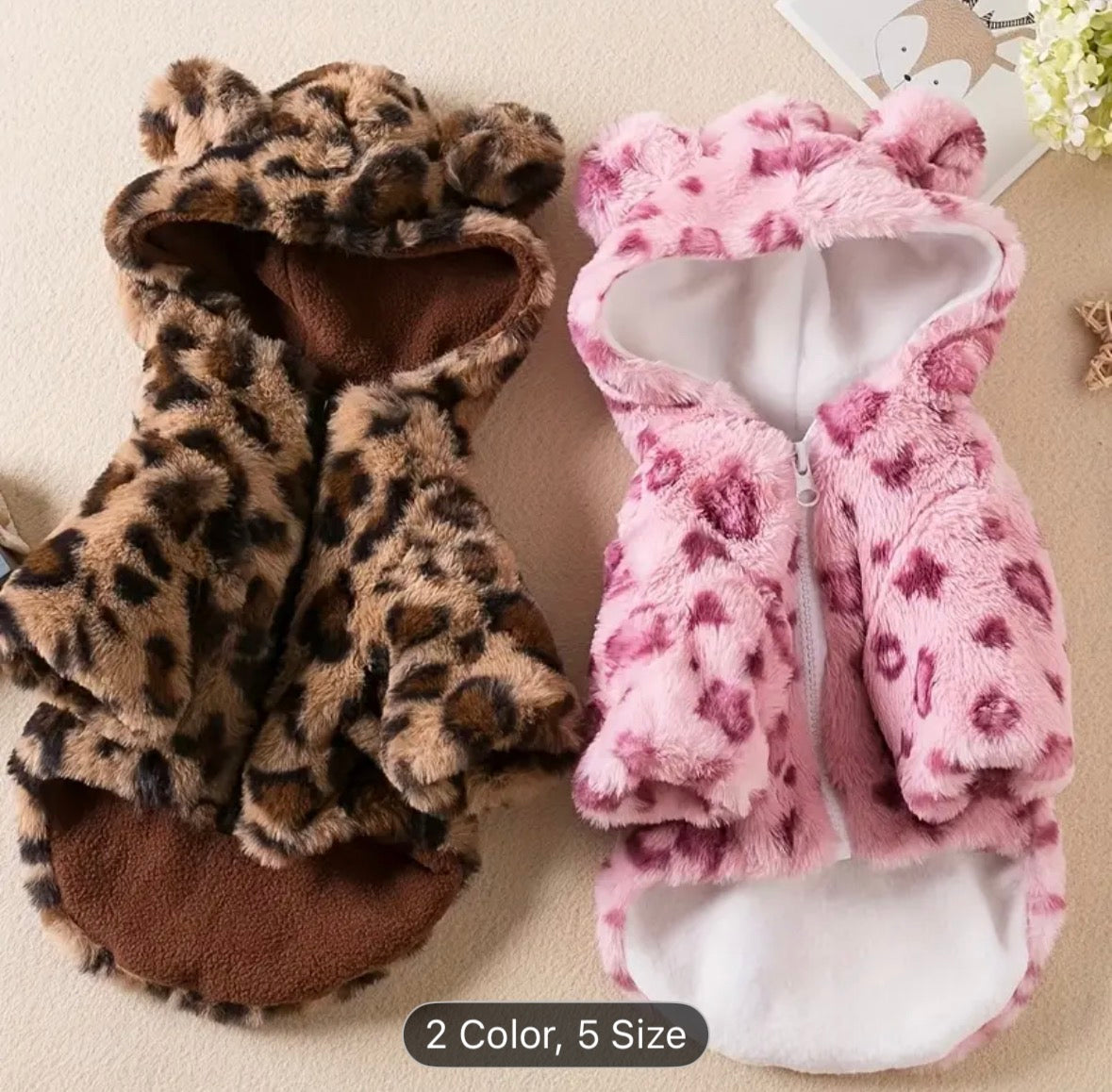 Leopard print hoodie