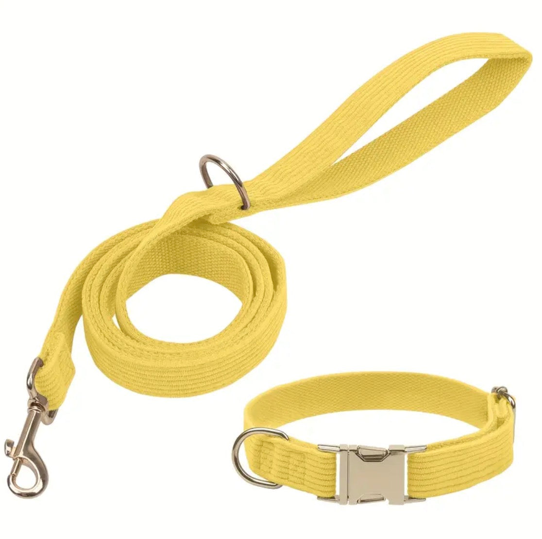 Corduroy Collar and lead set (2 pce)