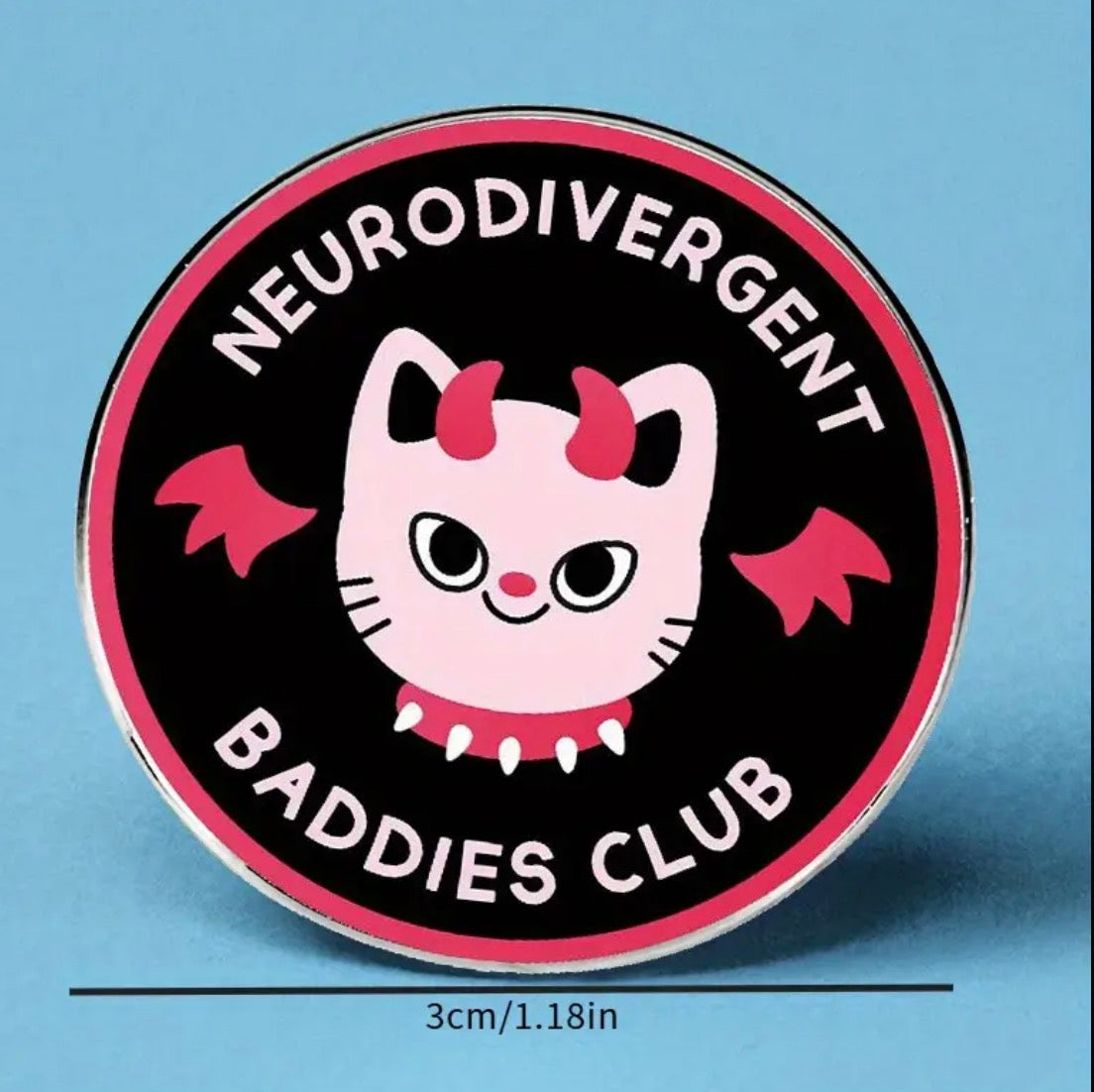 Neurodiverse badges (metal pins)