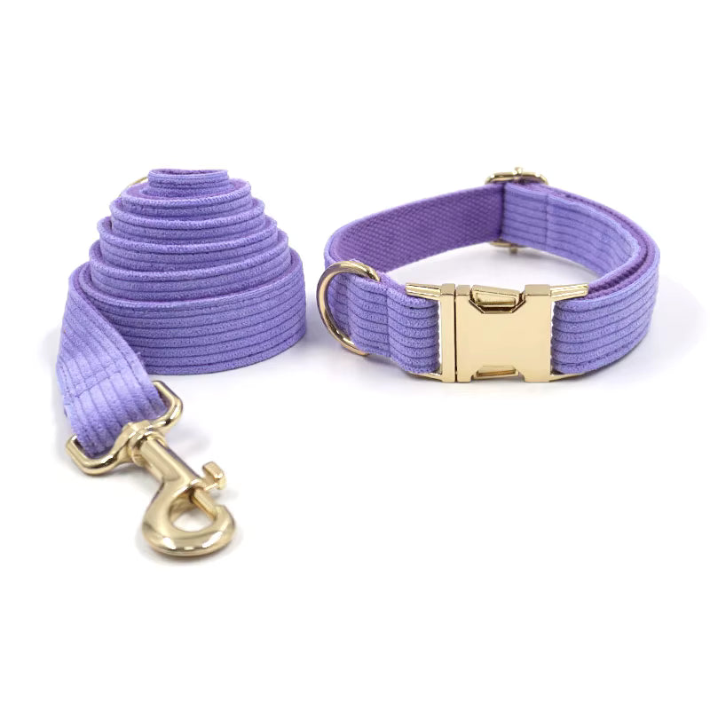 Corduroy Collar and Lead sets