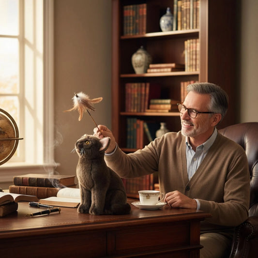 Nutmeg - Burmese Cat - 26cm Sitting, Chocolate Brown