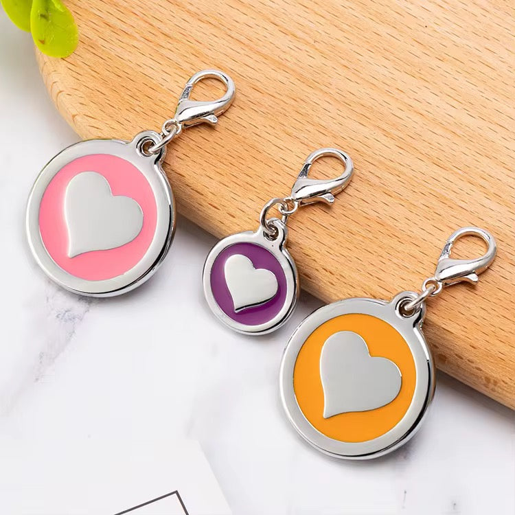 Pet ID tag (heart)