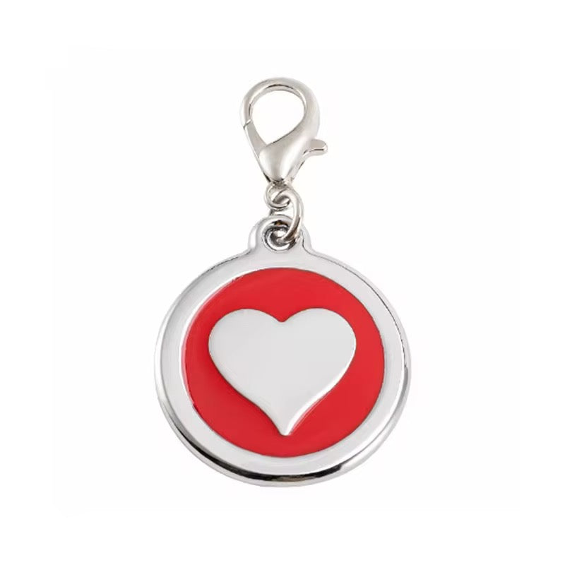 Pet ID tag (heart)