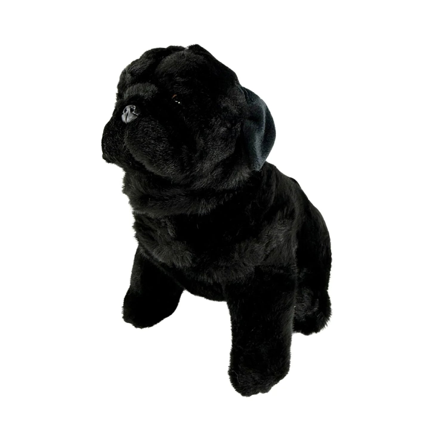 Oreo - Pug - 28cm sitting, black
