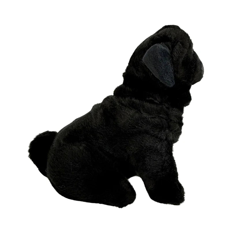 Oreo - Pug - 28cm sitting, black