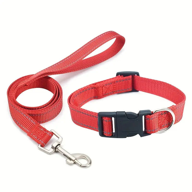 Collar and lead set (2 pce) - many colours