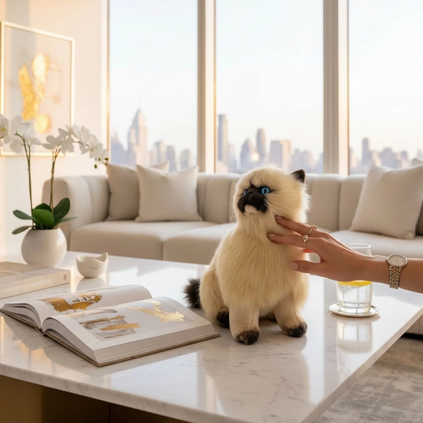 Toffee - Himalayan Cat - 34cm sitting